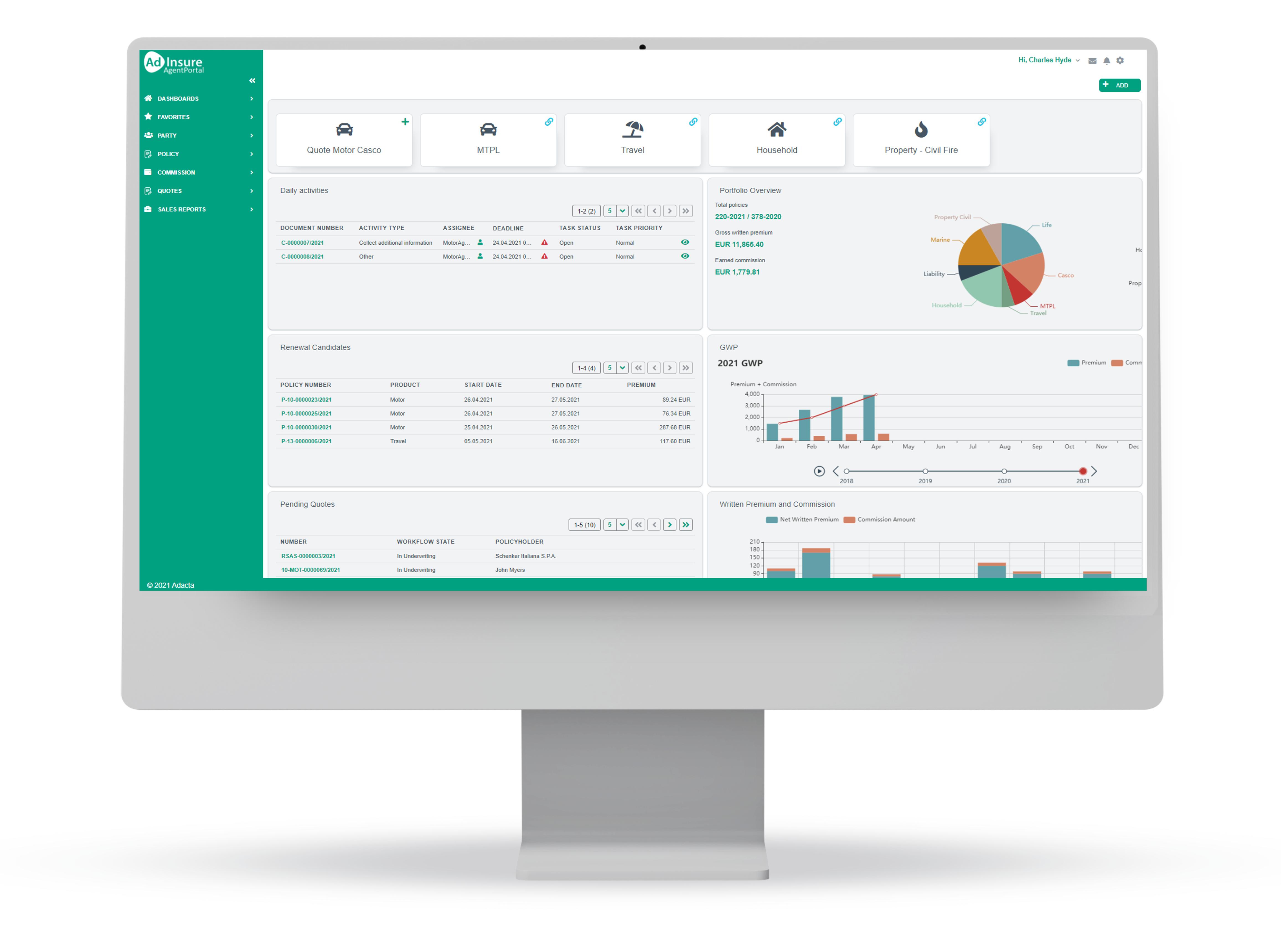 Insurance Customer & Policy Platform